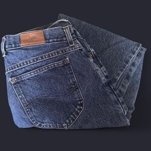 Lee Dark Blue Straight Leg Jeans